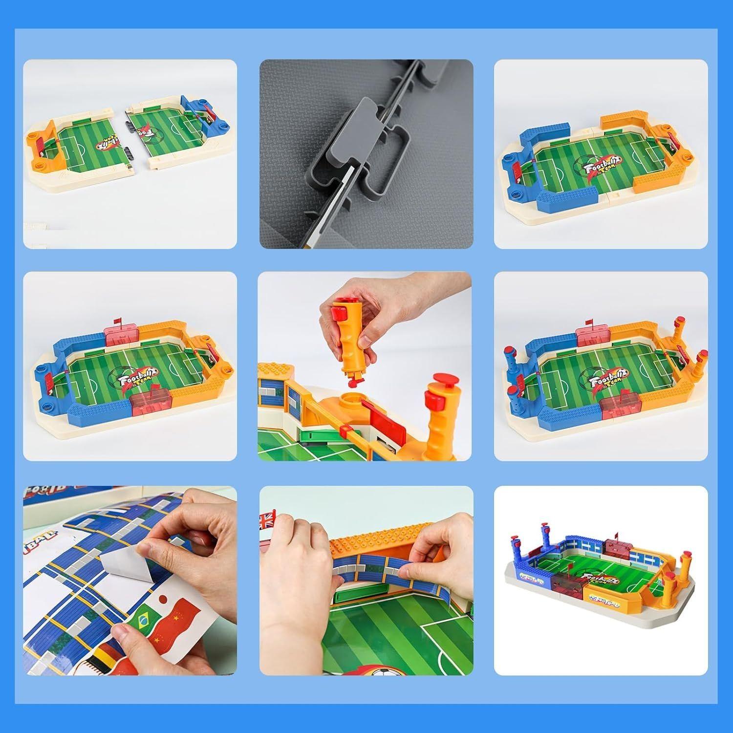 Mini Futbolín De Mesa Para Niños Juego De Fútbol Y Pinball-3