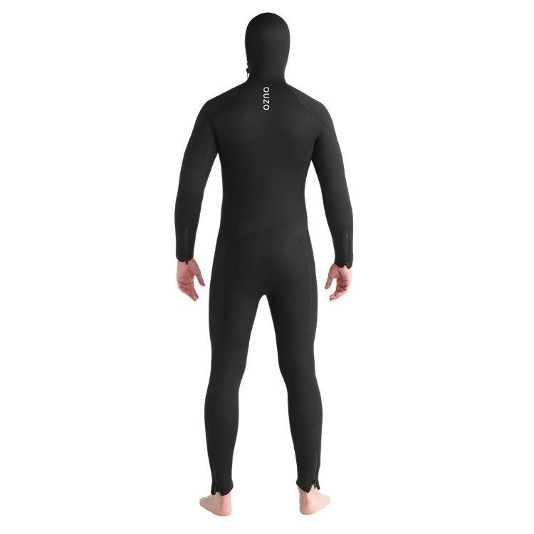 Traje de Neopreno Pesca Surf Buceo Natación 5mm con Capucha-1