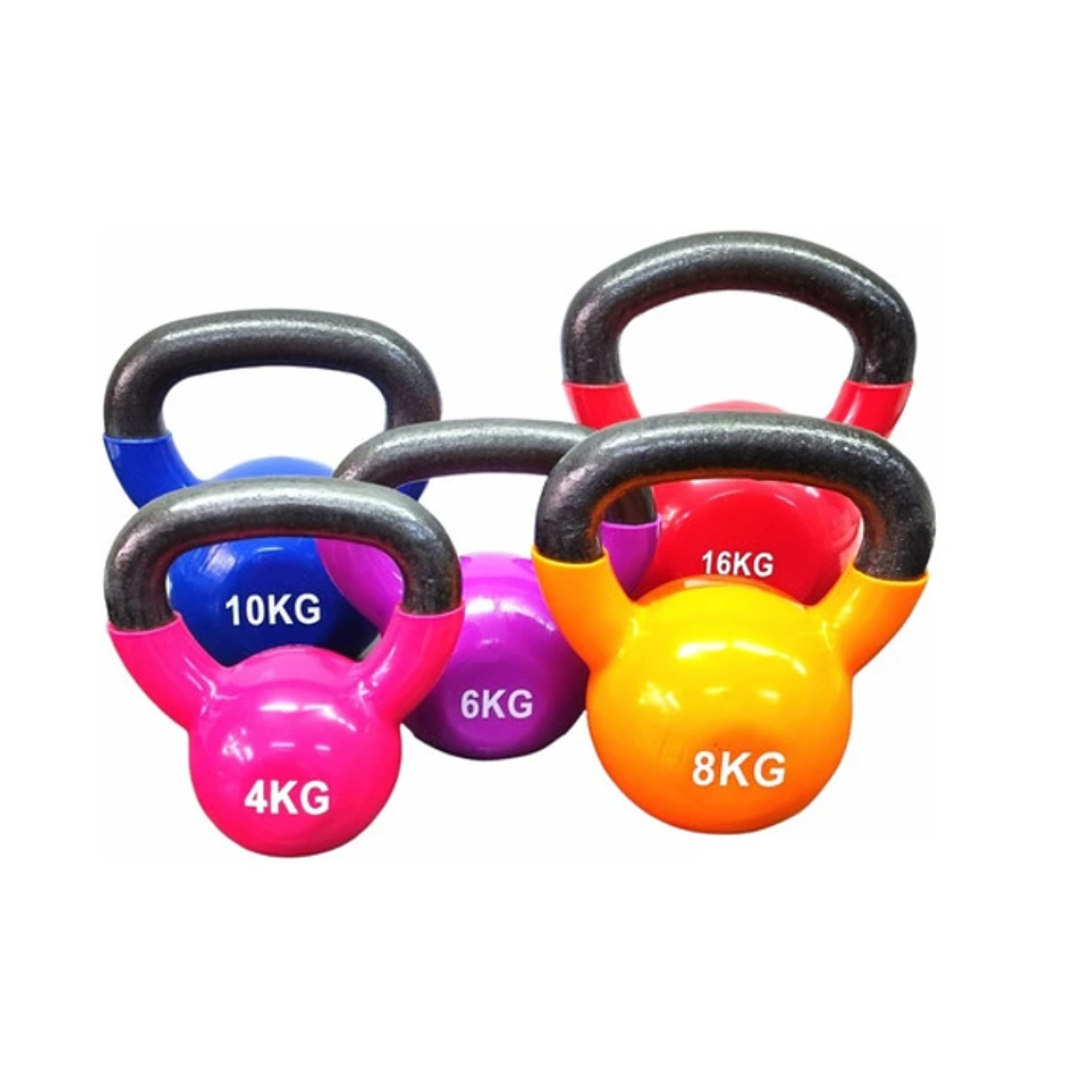 Pesa Rusa Kettlebell 10kg Acero Y Vinilo-3