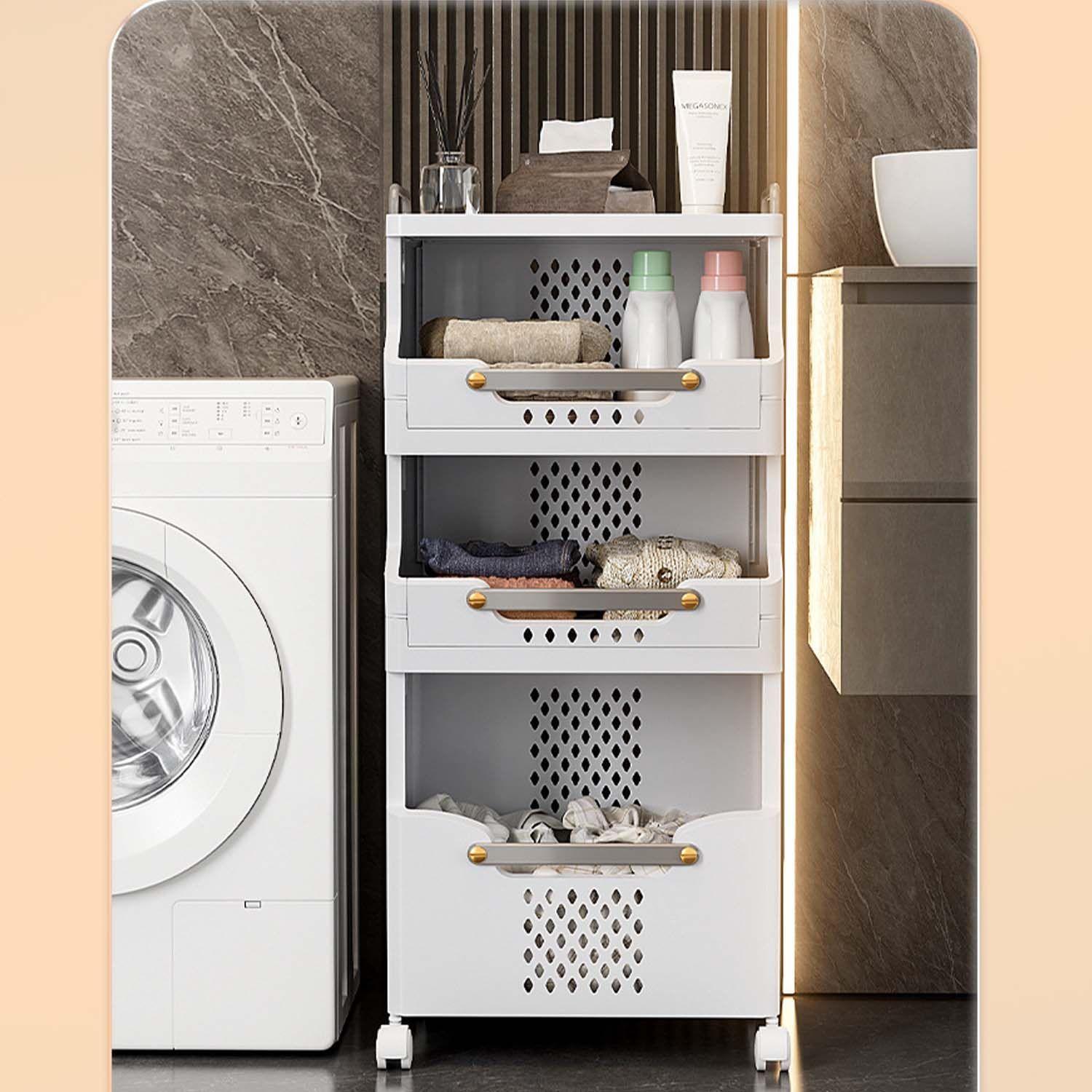 Cesta Organizador de Ropa Sucia Almacenamiento 4 N-2