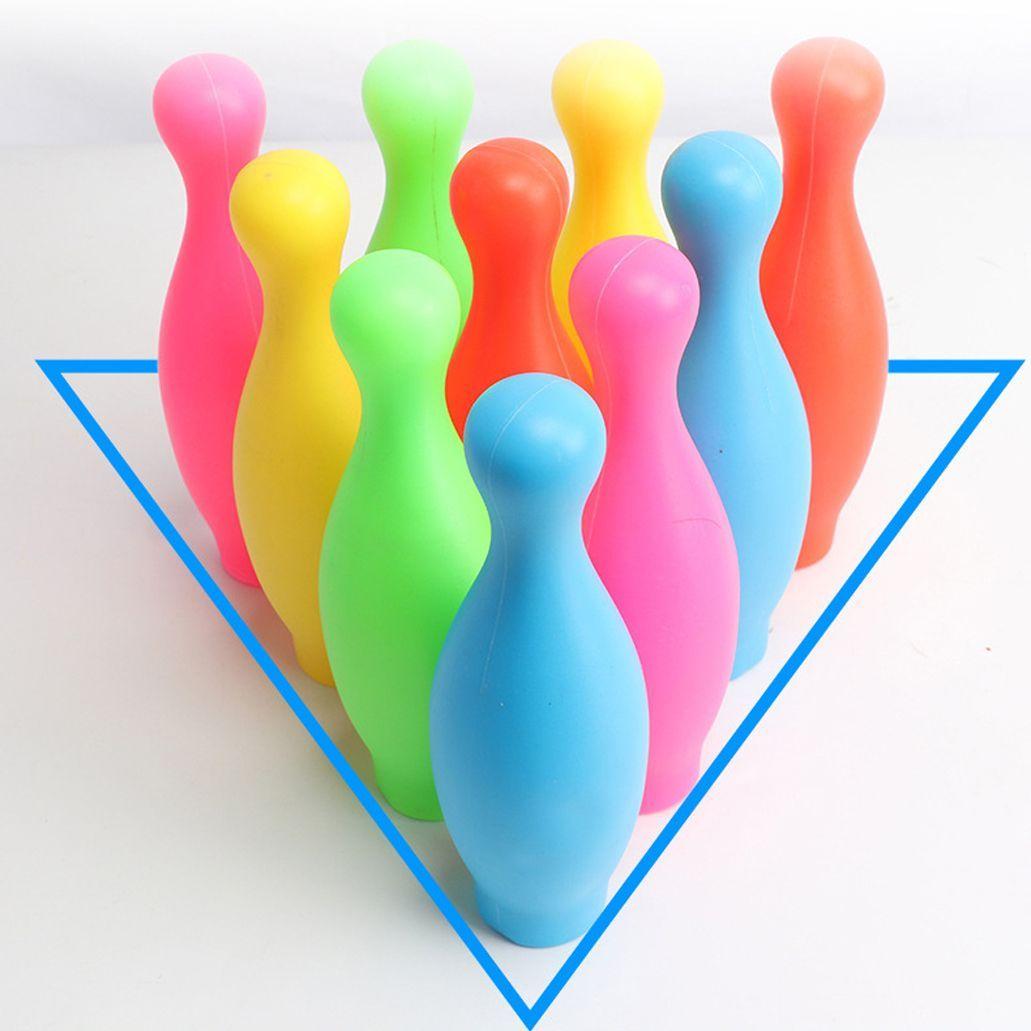 Juego de Bowling de Plástico para niños 10 Pines + 2 Pelotas-2