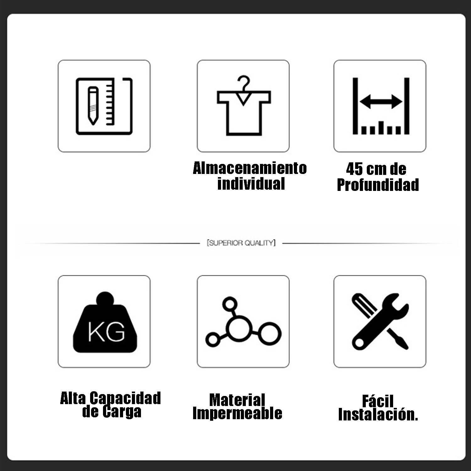 Locker Casillero de Alta Resistencia 6 Puertas-2