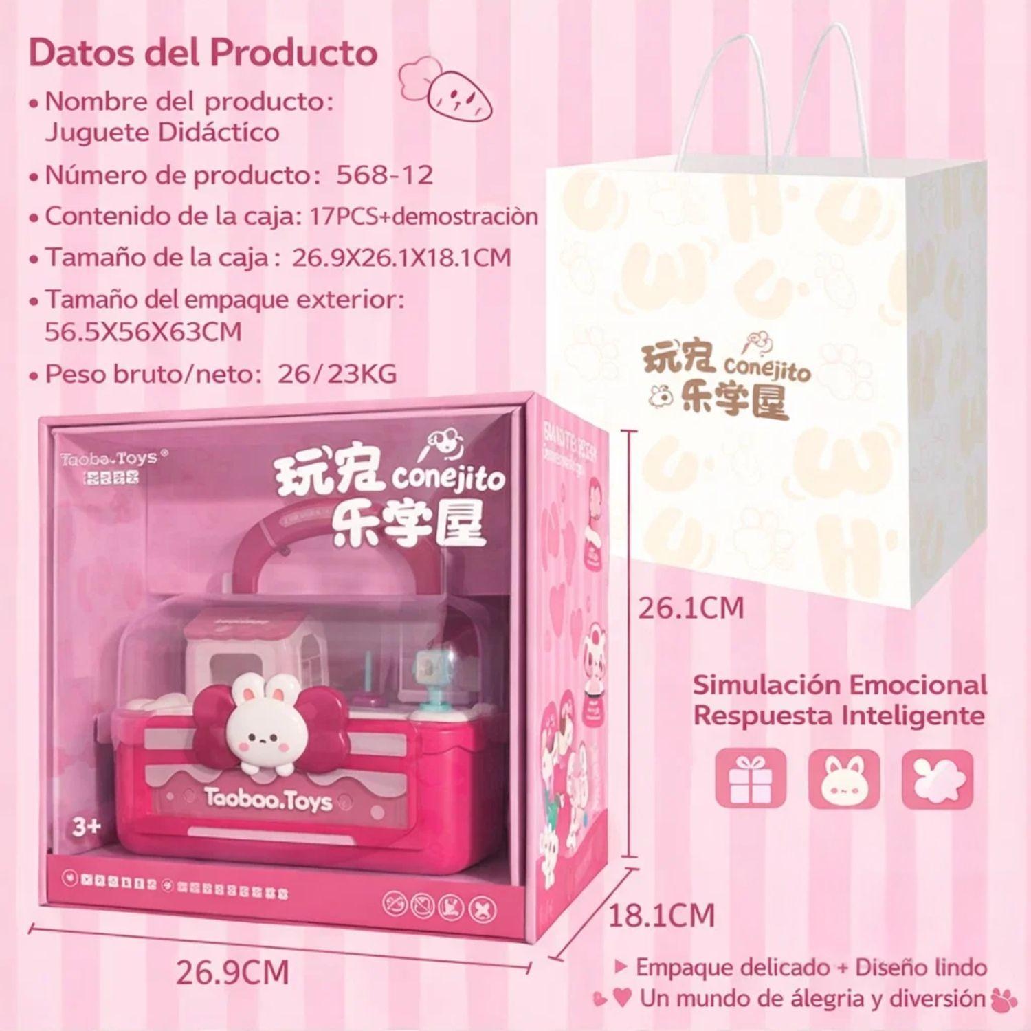 Casa De Muñecas Magnética De Conejitos Regalo Niñas-2