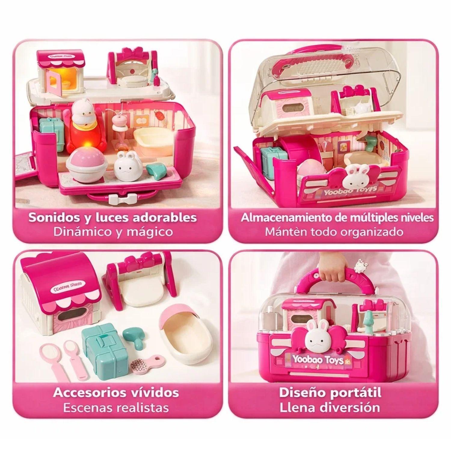 Casa De Muñecas Magnética De Conejitos Regalo Niñas-4