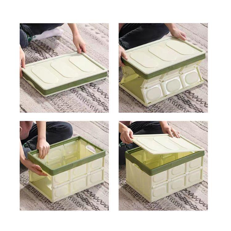 Caja De Almacenamiento Plegable De Plastico Organizador-4
