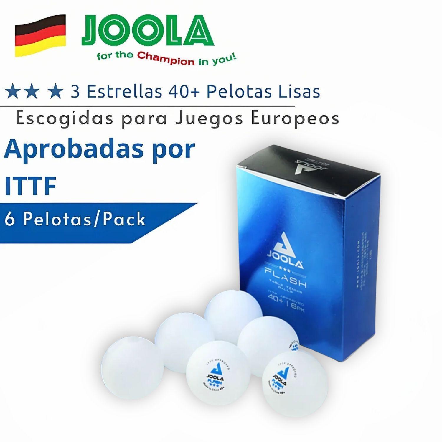 Pelotas Profesionales Ping Pong JOOLA 3 Estrellas Pack de 6-5