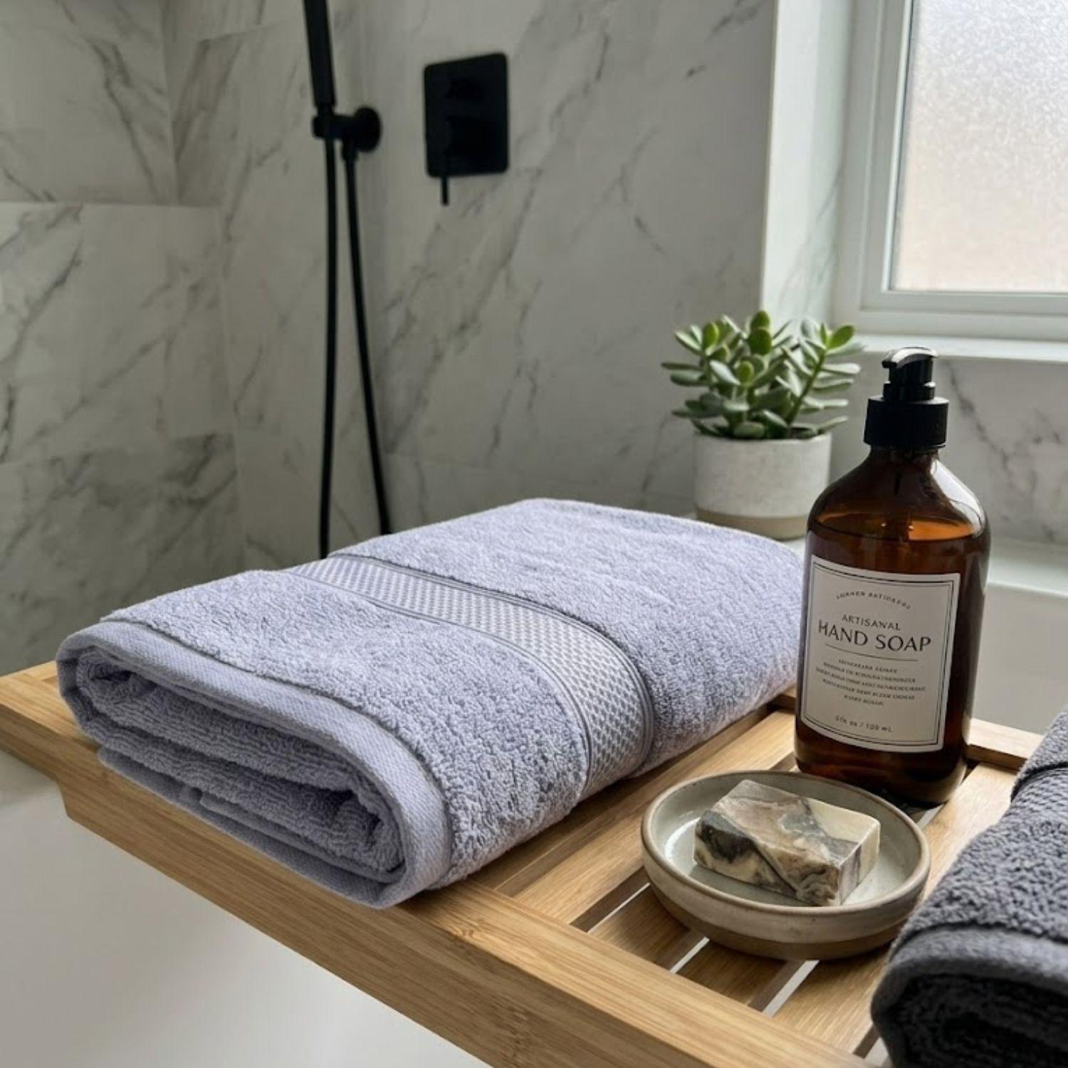 Toalla De Baño 140 x 70 cm Algodón Absorbente-2