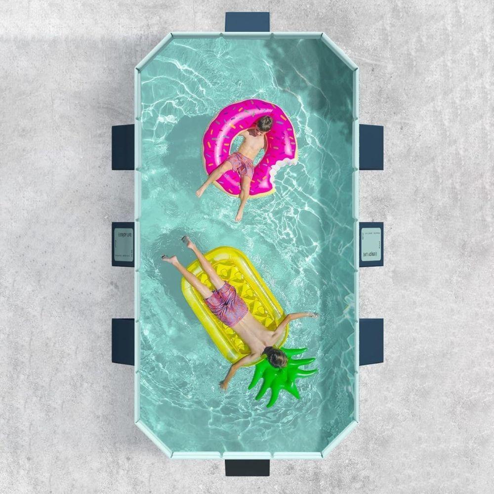 Piscina Infantil 2.6 Metros Armable Plegable Para Exteriores-2