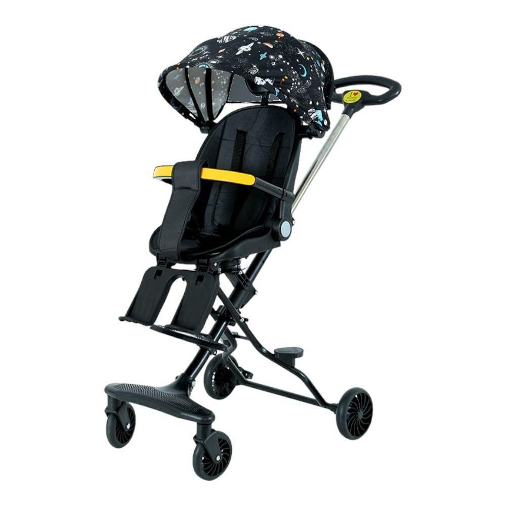 Coche De Bebé Bidireccional Plegable Ligero con Cubierta-0
