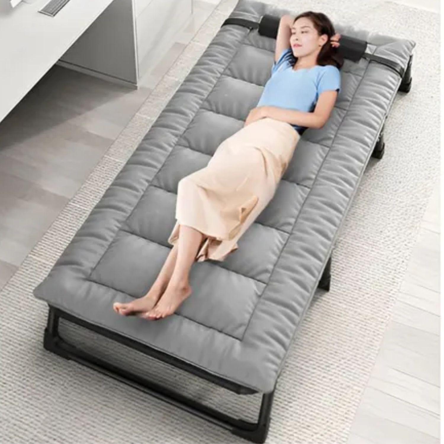 Silla Cama Reposera Plegable 190cm Desmontable Portatil-4