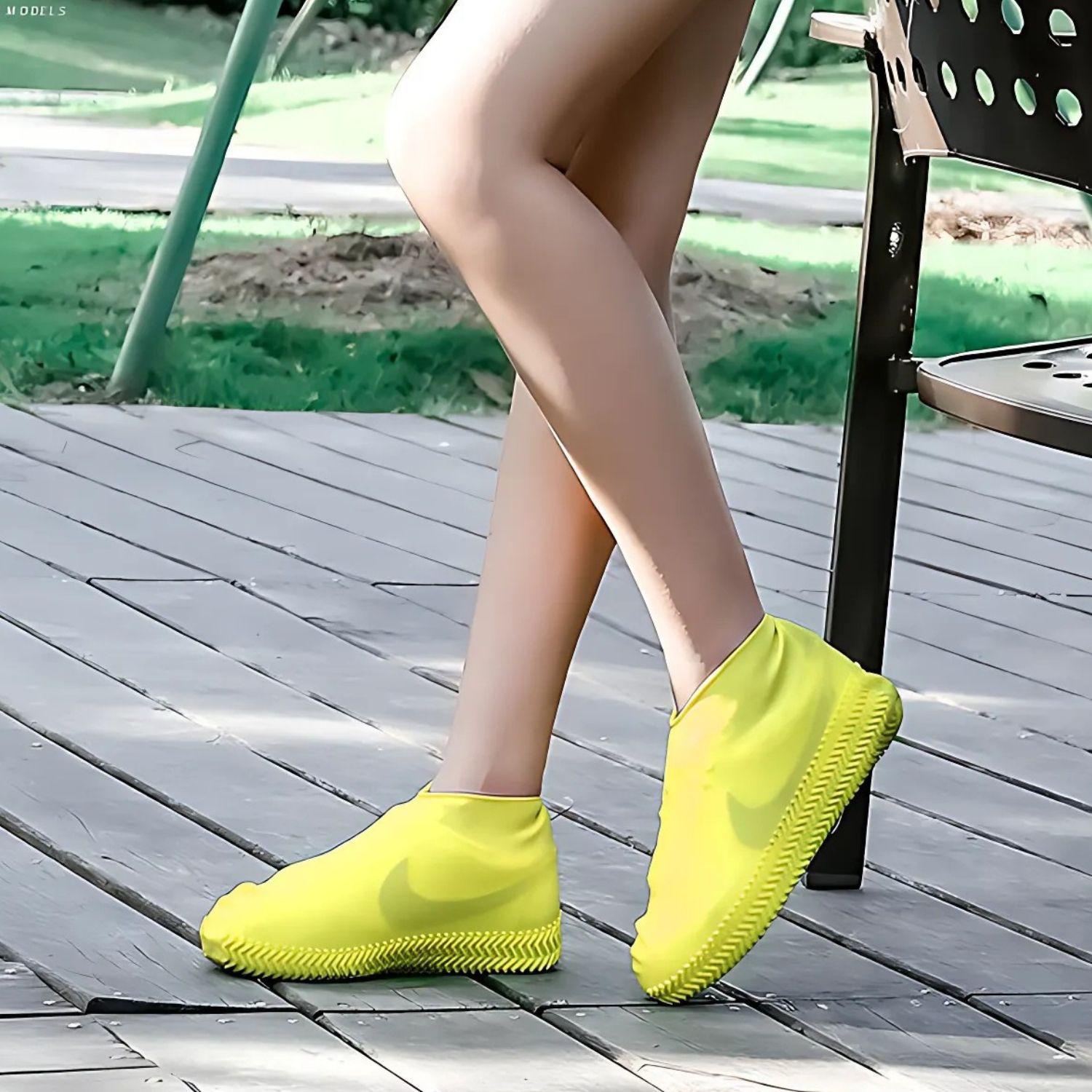 Pack 5 Pares Cubrezapatos Impermeable Latex Protector Botas-3