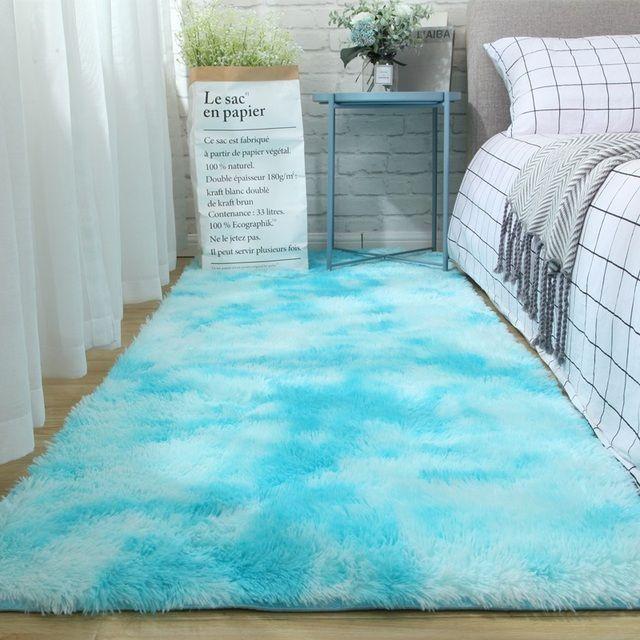 Alfombras Bajada Cama Peluditas Livianas De 150 X 60 Cm-0