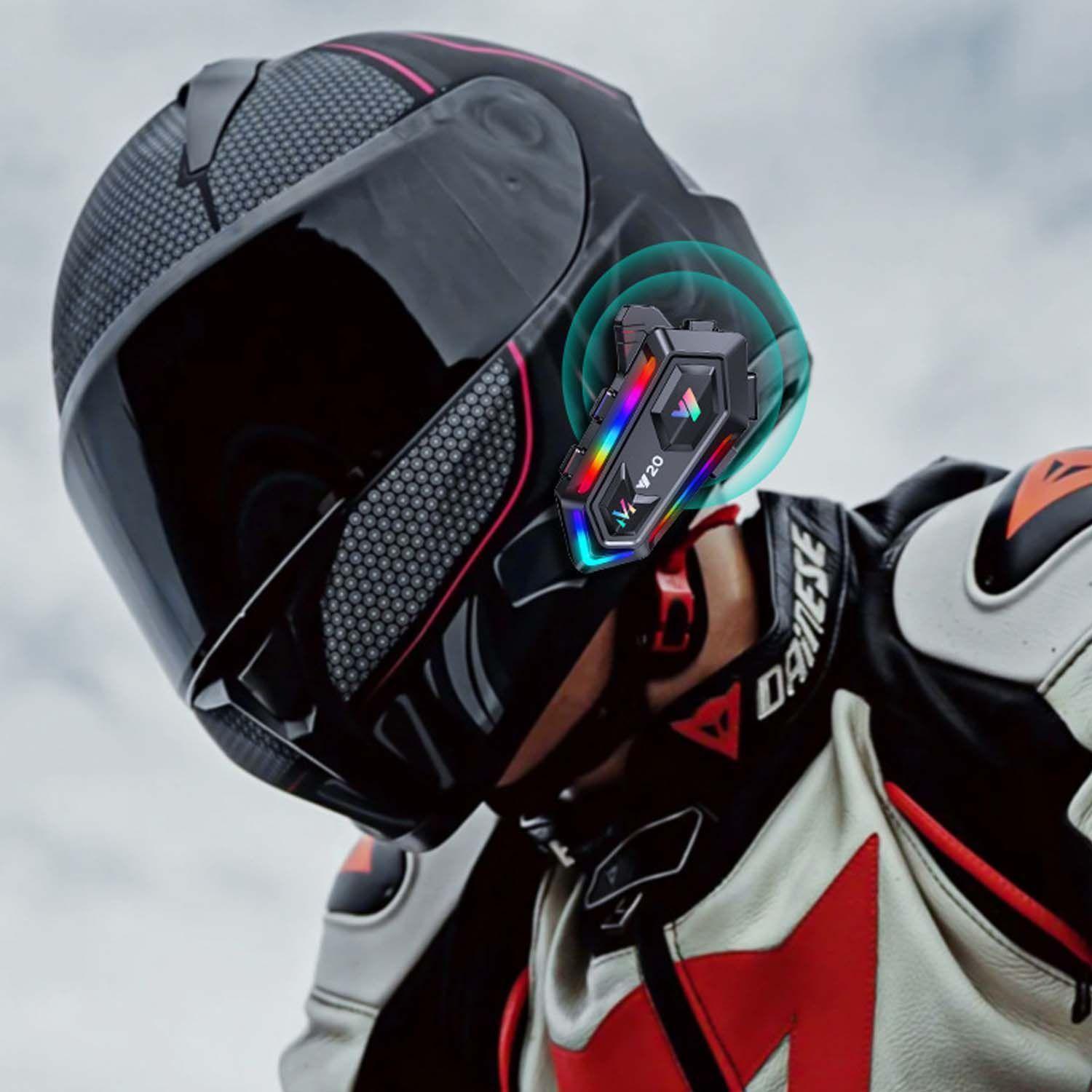 Auriculares Inalambricos Para Casco de Motocicleta Bluetooth-2
