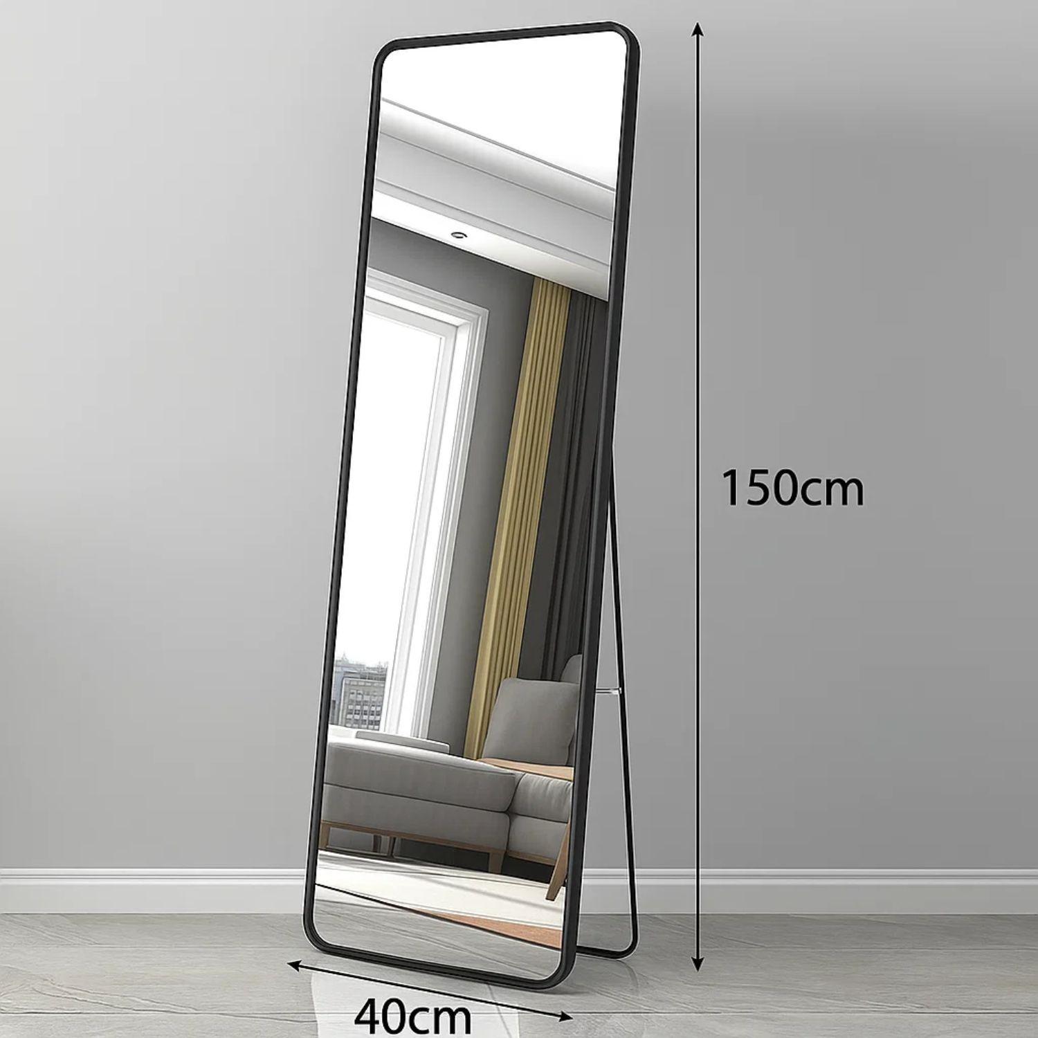 Espejo Rectangular De Cuerpo Entero 150x40cm Con Soporte-4