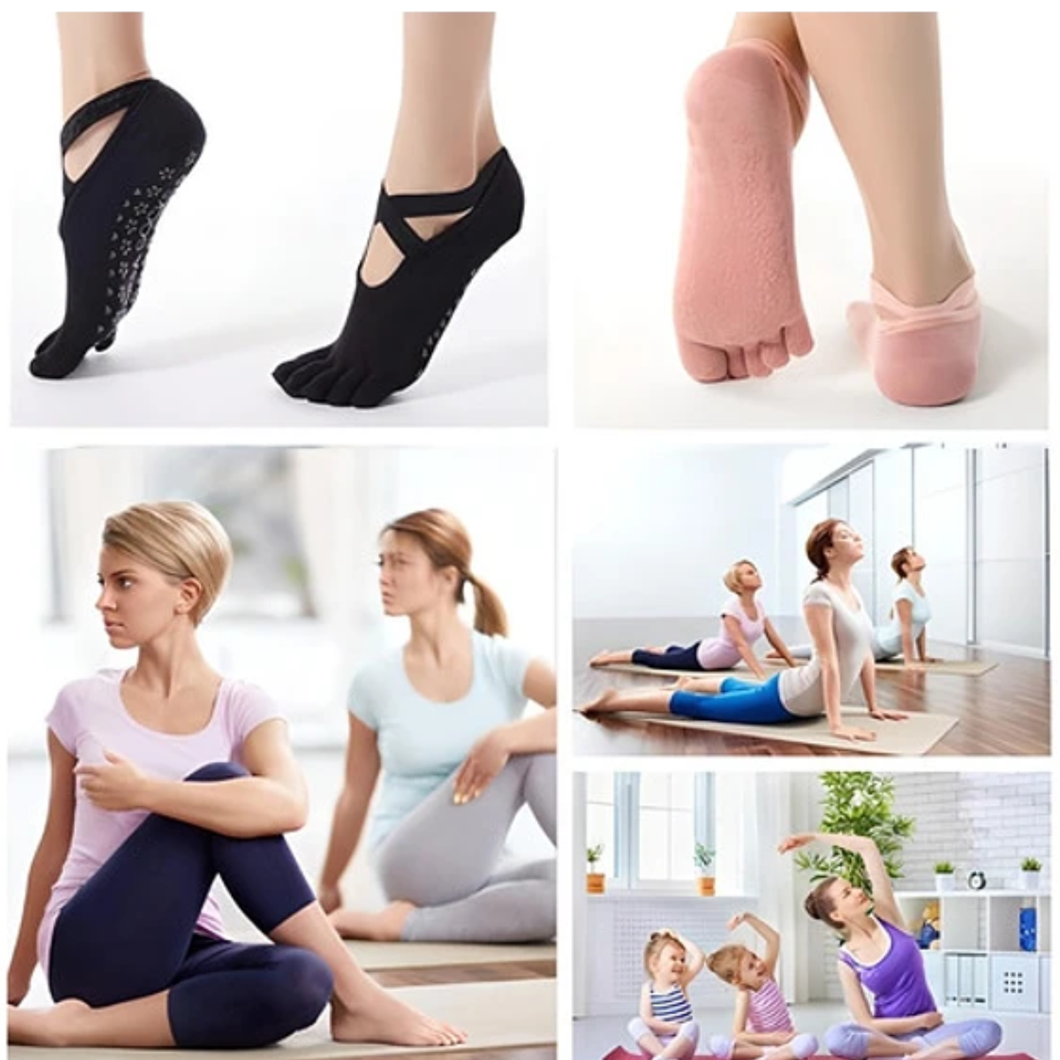 CALCETINES ANTIDESLIZANTES PARA YOGA Y PILATES TALLA ÚNICA-3