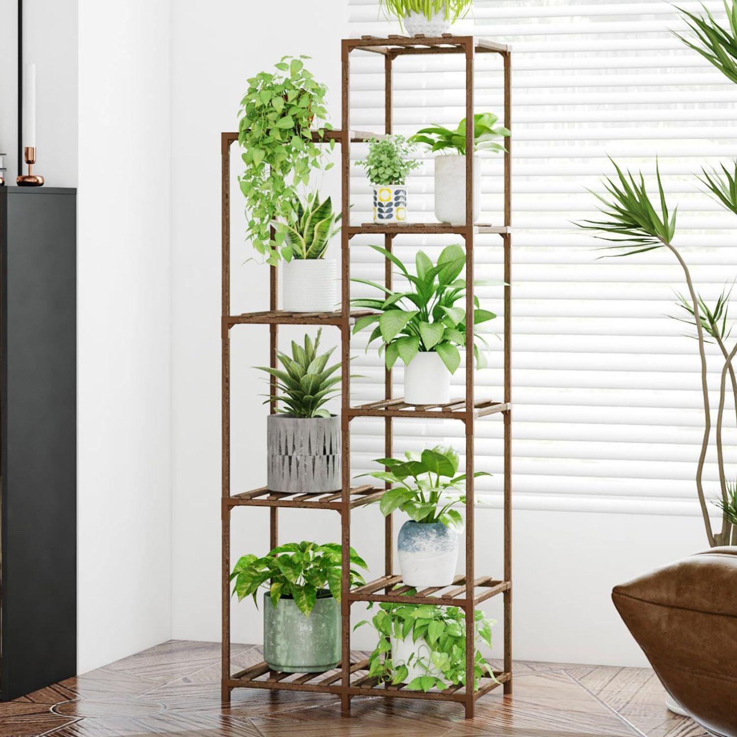 Estante Para Macetas Soporte De Plantas Huerto Decorativo-4