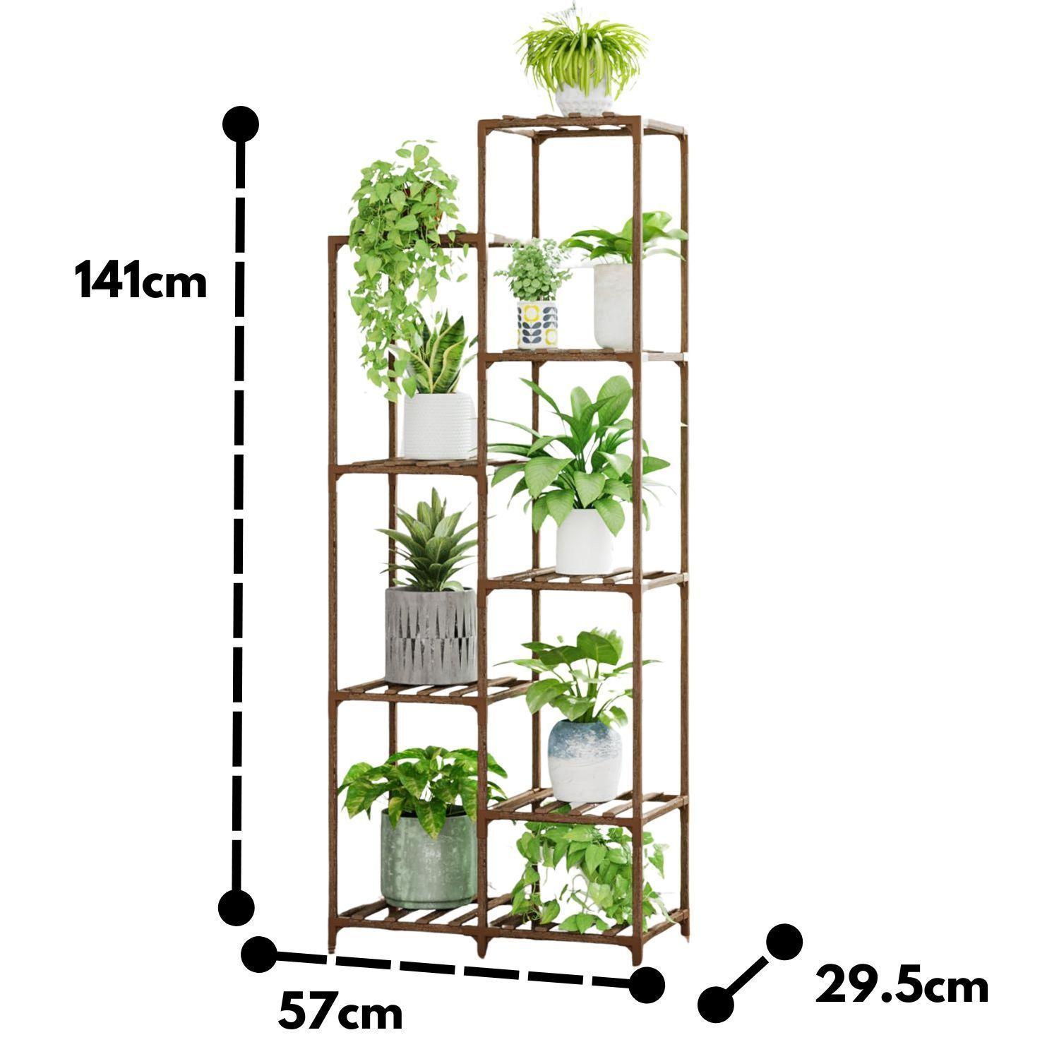 Estante Para Macetas Soporte De Plantas Huerto Decorativo-3