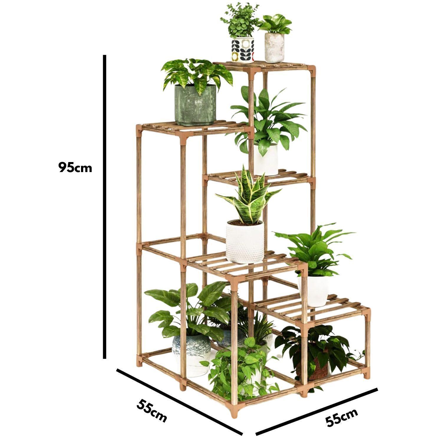 Estante Para Macetas Soporte De Plantas Huerto Decorativo-5