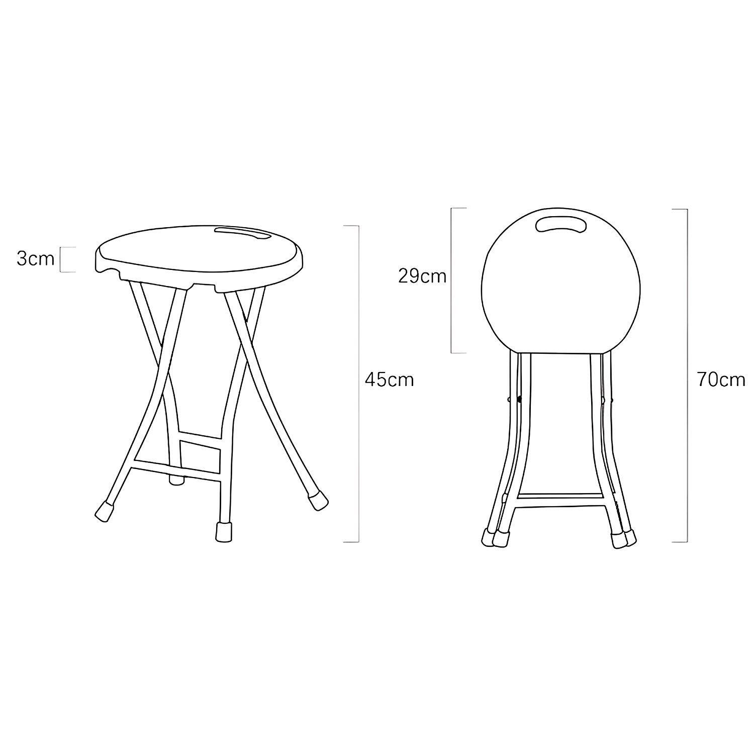 Silla Plegable De Jardin Portátil Amarillo-6