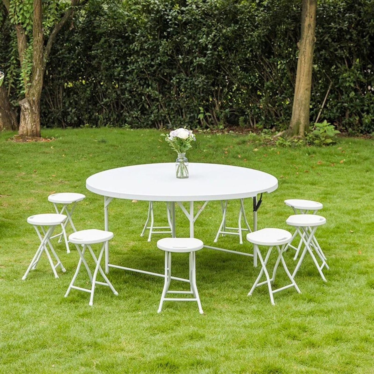 Silla Plegable De Jardin Portátil Amarillo-5