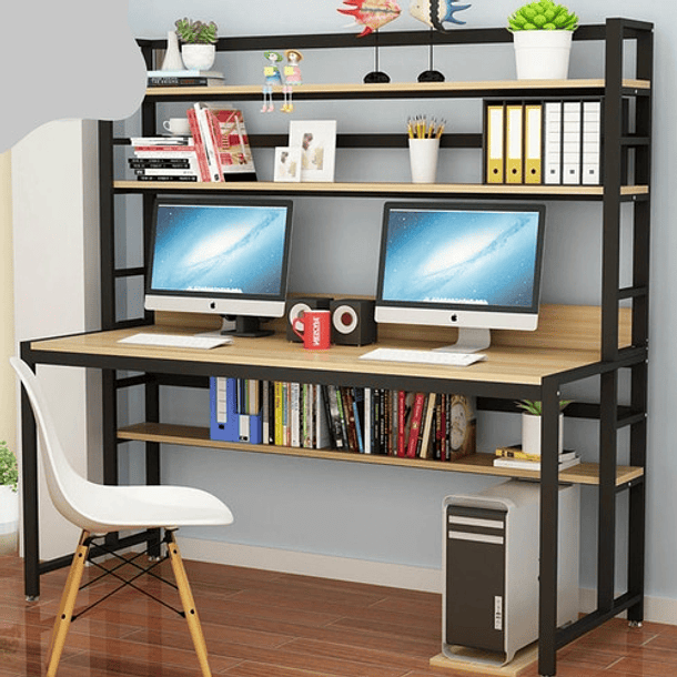 Escritorio Mesa Oficina Estudio De Madera Biblioteca 160x60-1