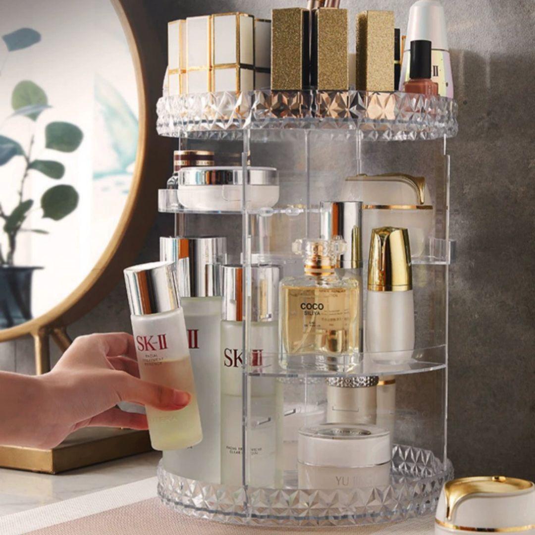 Exhibidor Giratorio Acrílico De Cosméticos Y Perfumes-4