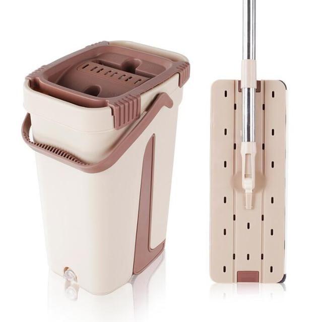 Trapeador Escurridor Mopa Rotativa Con Repuesto-0