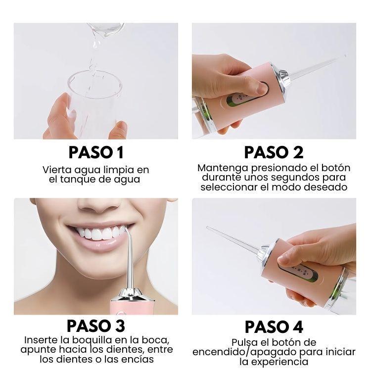Limpiador Dental Portatil USB Irrigador Bucal-3
