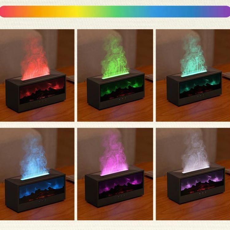 Humidificador Estilo Chimenea Aromaterapia USB Recargable-5