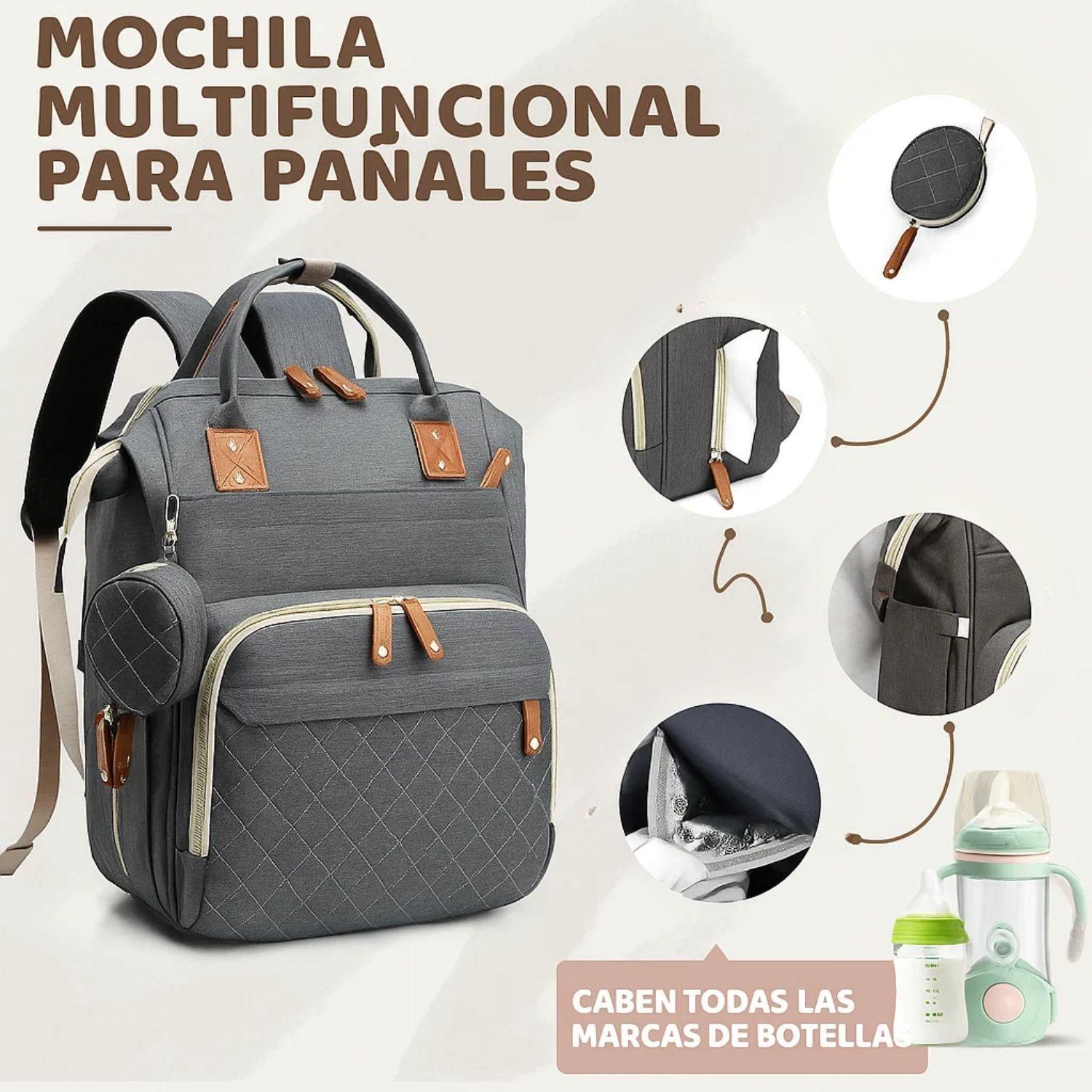 Mochila Pañalera Bolso Maternal Mudador Infantil Para Bebe-3
