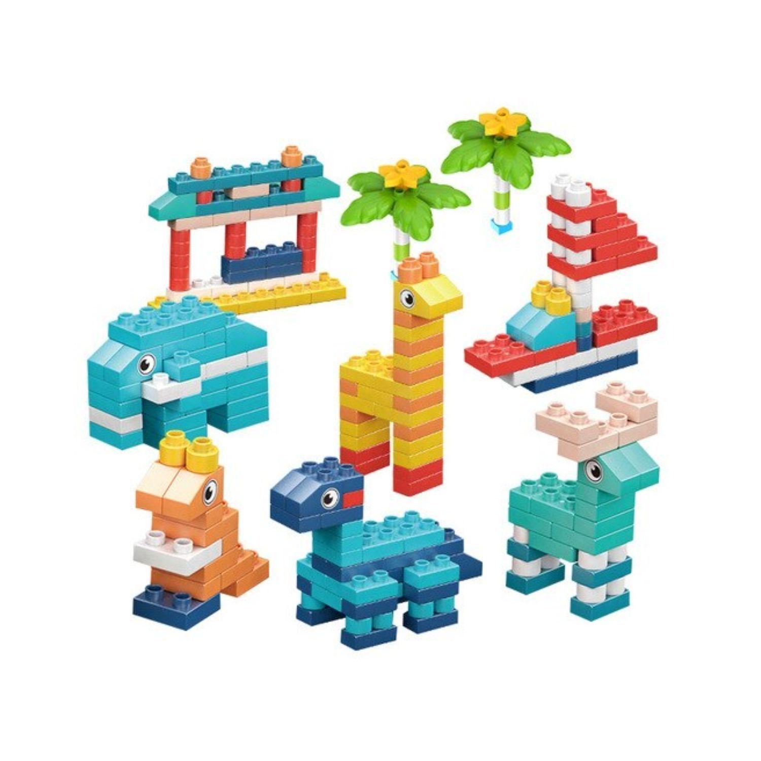 Mesa De Actividades Infantil Con Silla + 300 Bloques De Juego-5