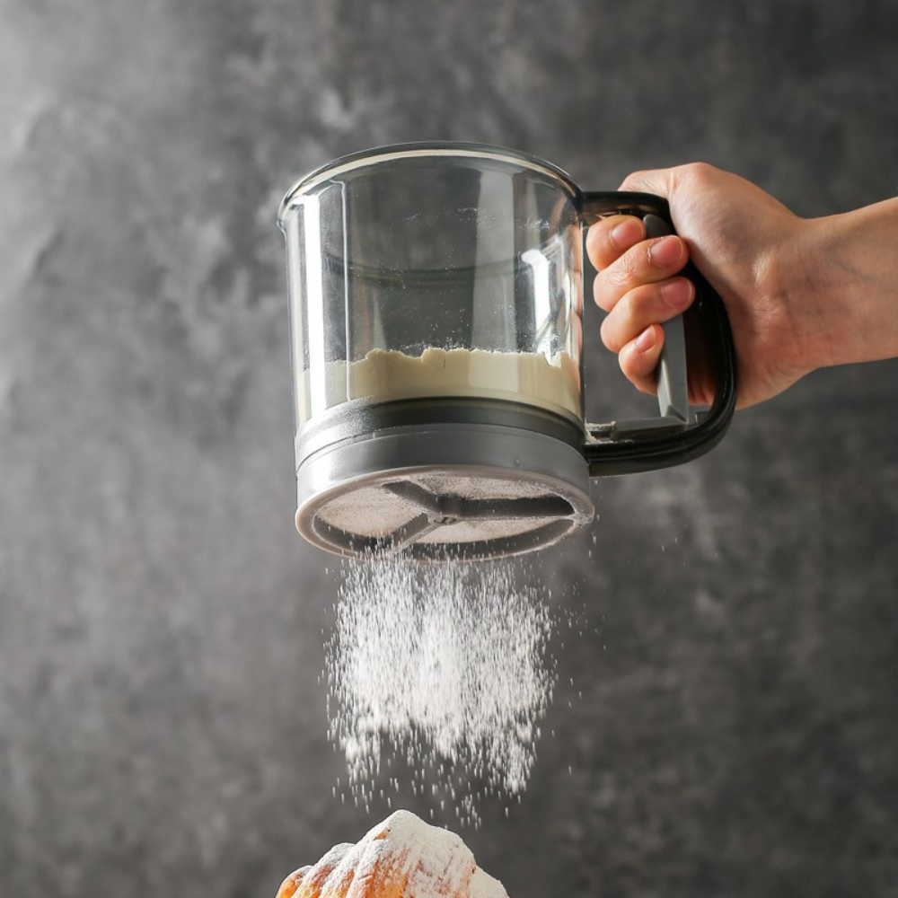 Cernidor Tamizador Harina Para Repostería Doble Filtro 250Gr-6