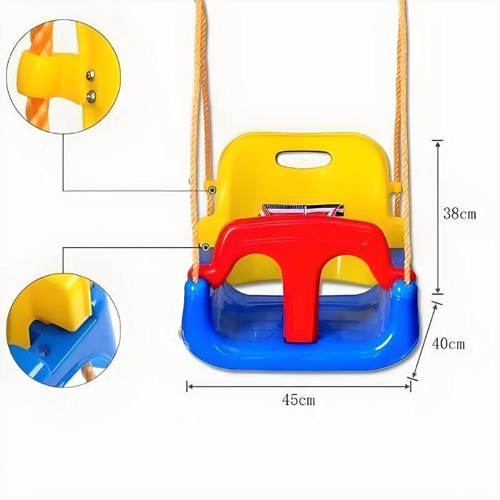 Asiento Columpio 4 En 1 Ajustable Portátil-3