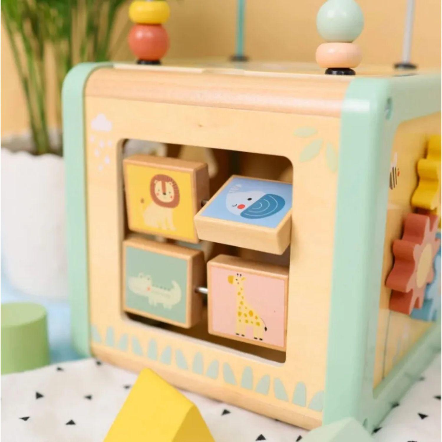 Cubo Didactico 5 En 1 Actividades Motricidad Juguete Bebés-2