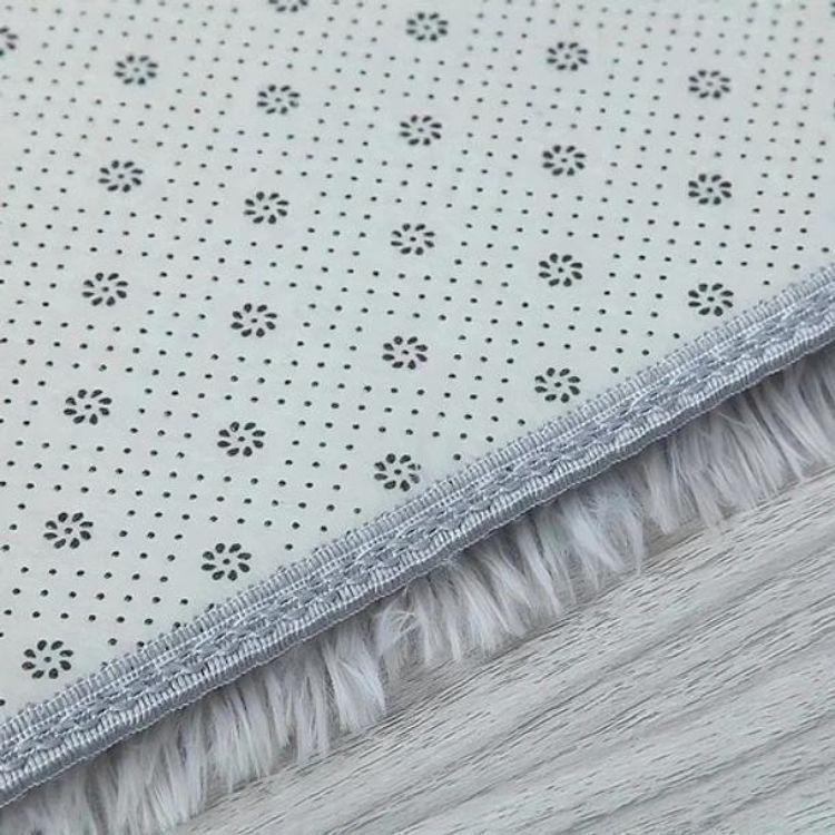 Alfombra Peludita Livianas 120x160 Color Azul-2