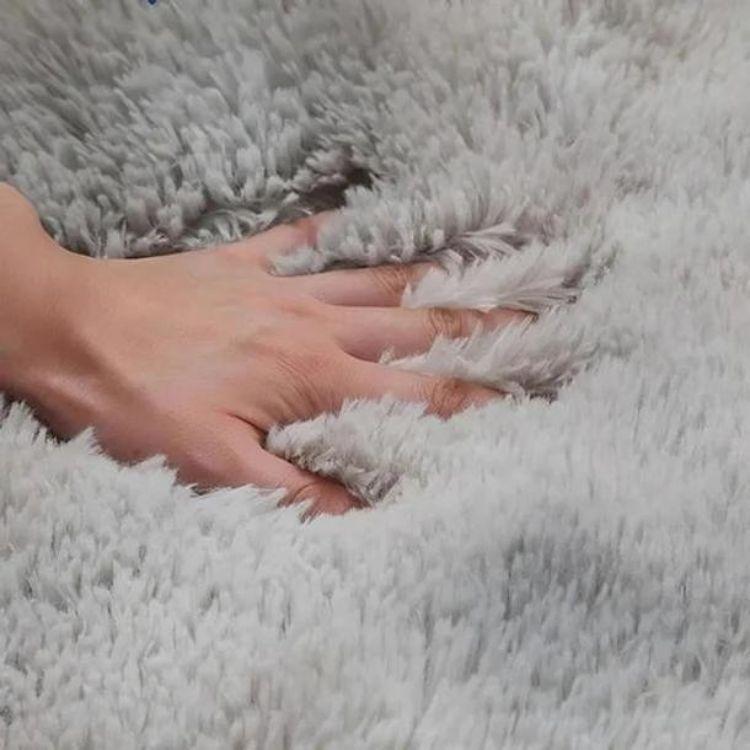 Alfombra Peludita Livianas 120x160 Color Azul-3