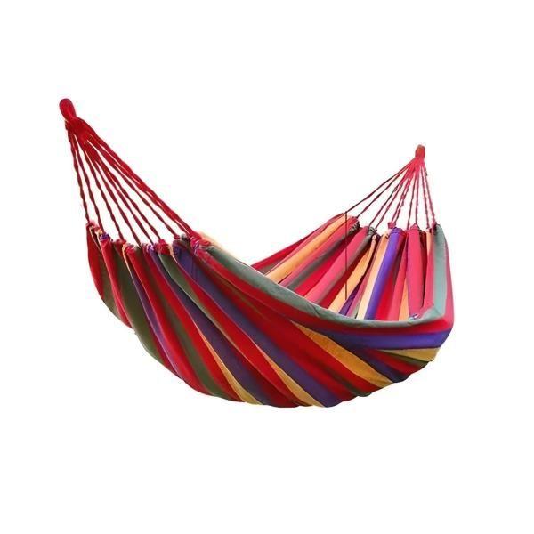 Hamaca 2 Plazas Con Bolso Camping Jardin Casa-0