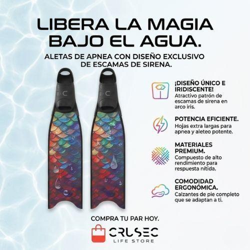 Aletas Largas Para Apnea Y Buceo Libre Profesional-3
