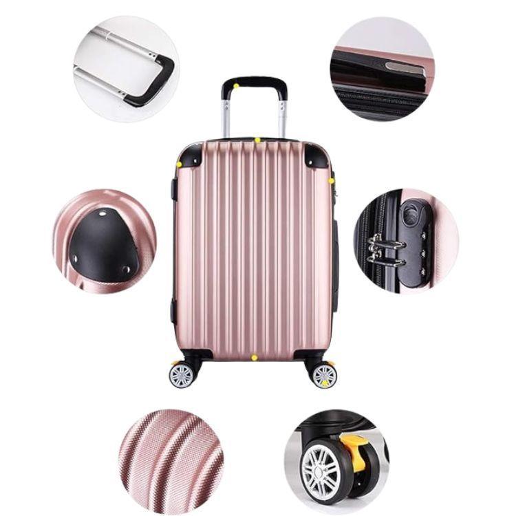 Maleta de Viaje Pequeña Expandible Resistente Con Cerradura-3