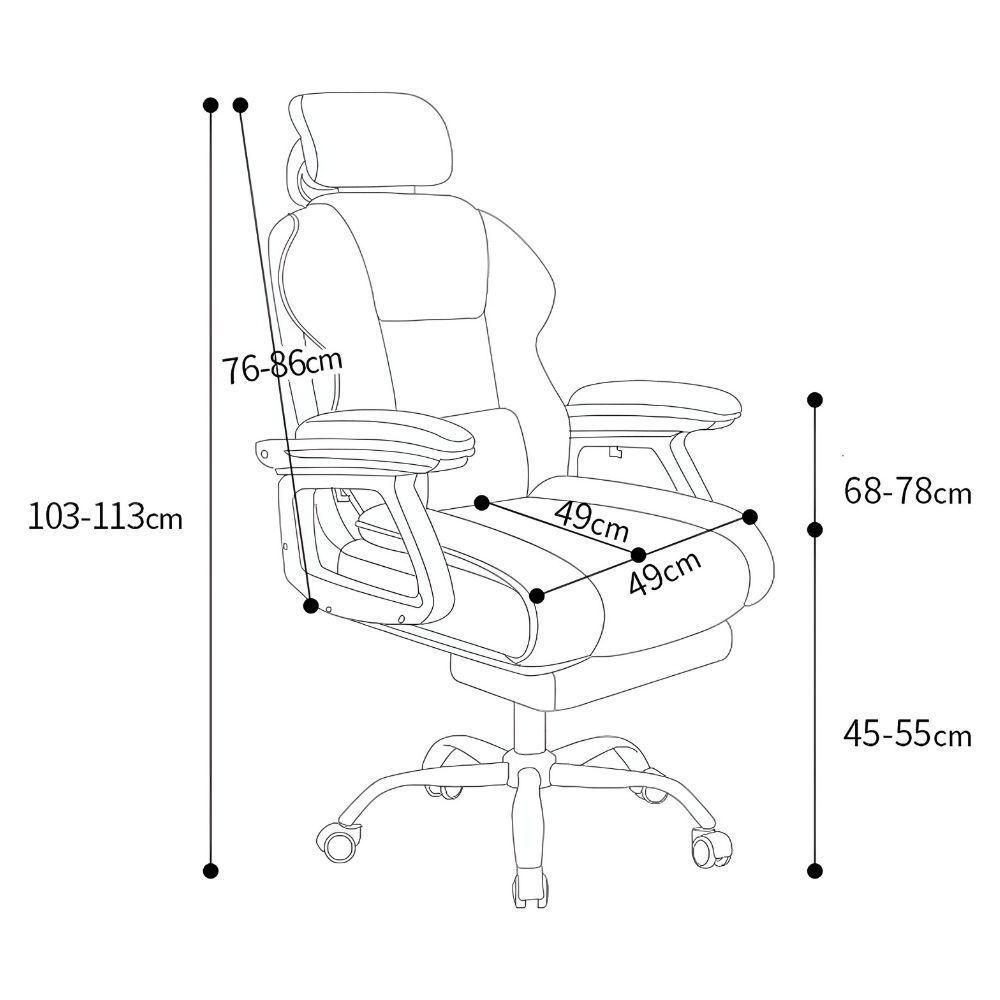 Silla YT-709 Para Pc Escritorio Oficina Giratoria Ejecutiva 360º-2