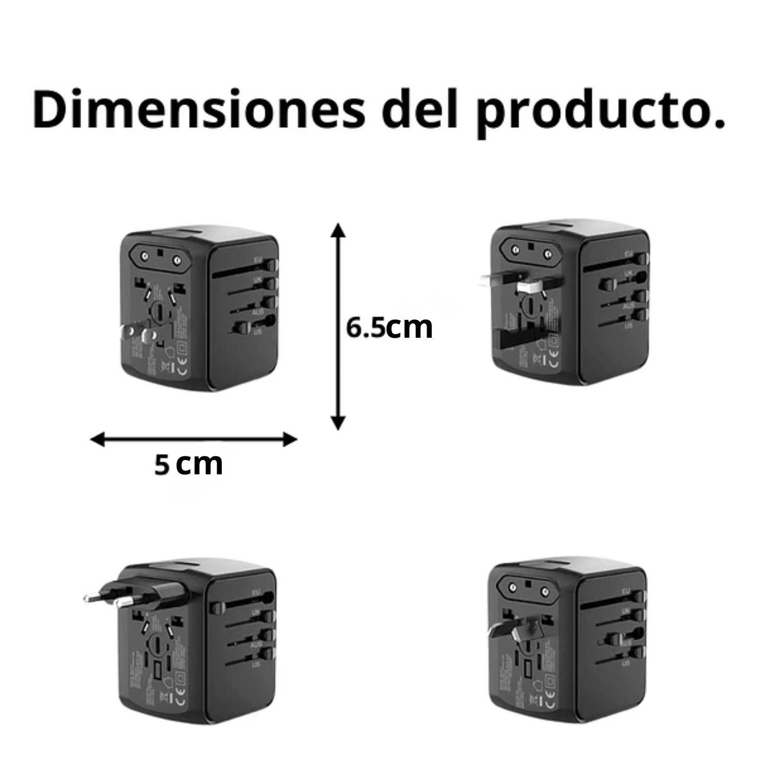 Adaptador Enchufe Multifuncional Universal Usb 100v/240v-4