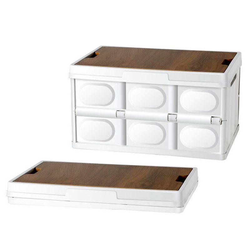 Caja de Almacenamiento Plegable con Tapa Multifunc-0