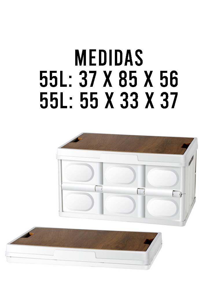 Caja de Almacenamiento Plegable con Tapa Multifunc-4