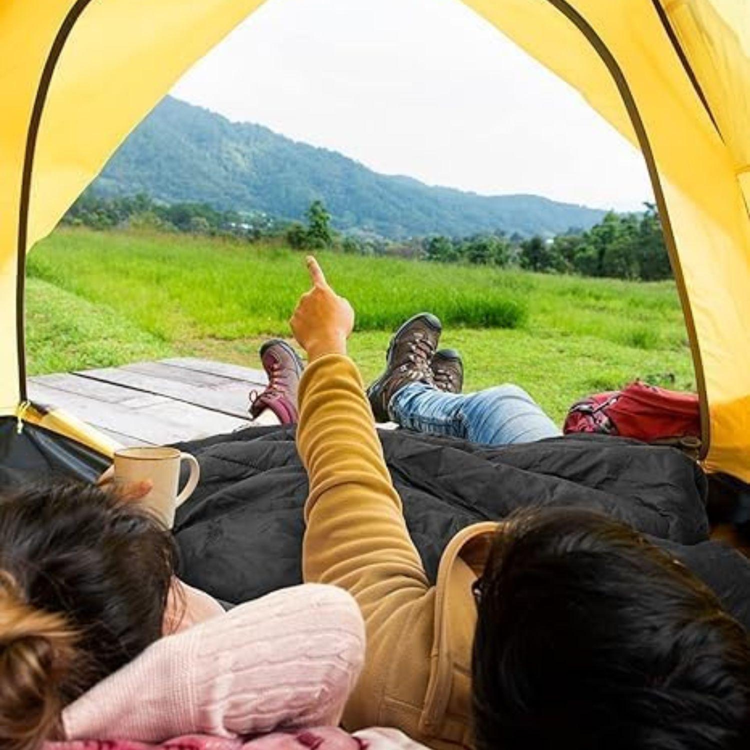 Bolsa Dormir Ligera para Adultos Cálida y Compacta Camping-2