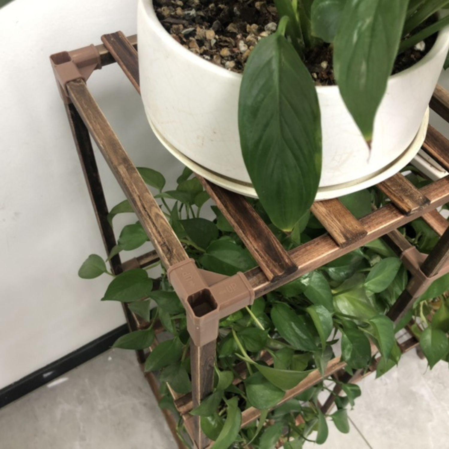 Estante De Macetas Huerto Soporte De Plantas Decorativo-2