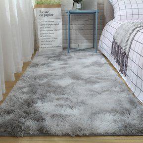 Alfombras Bajada Cama Peluditas Livianas De 160x50 Cm-2