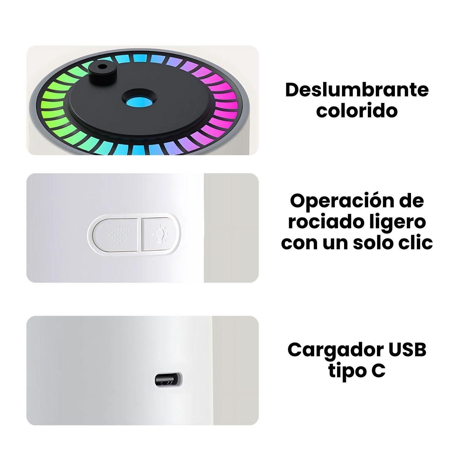 Humidificador USB y Proyección Luz Cielo Estrellas Portátil-2