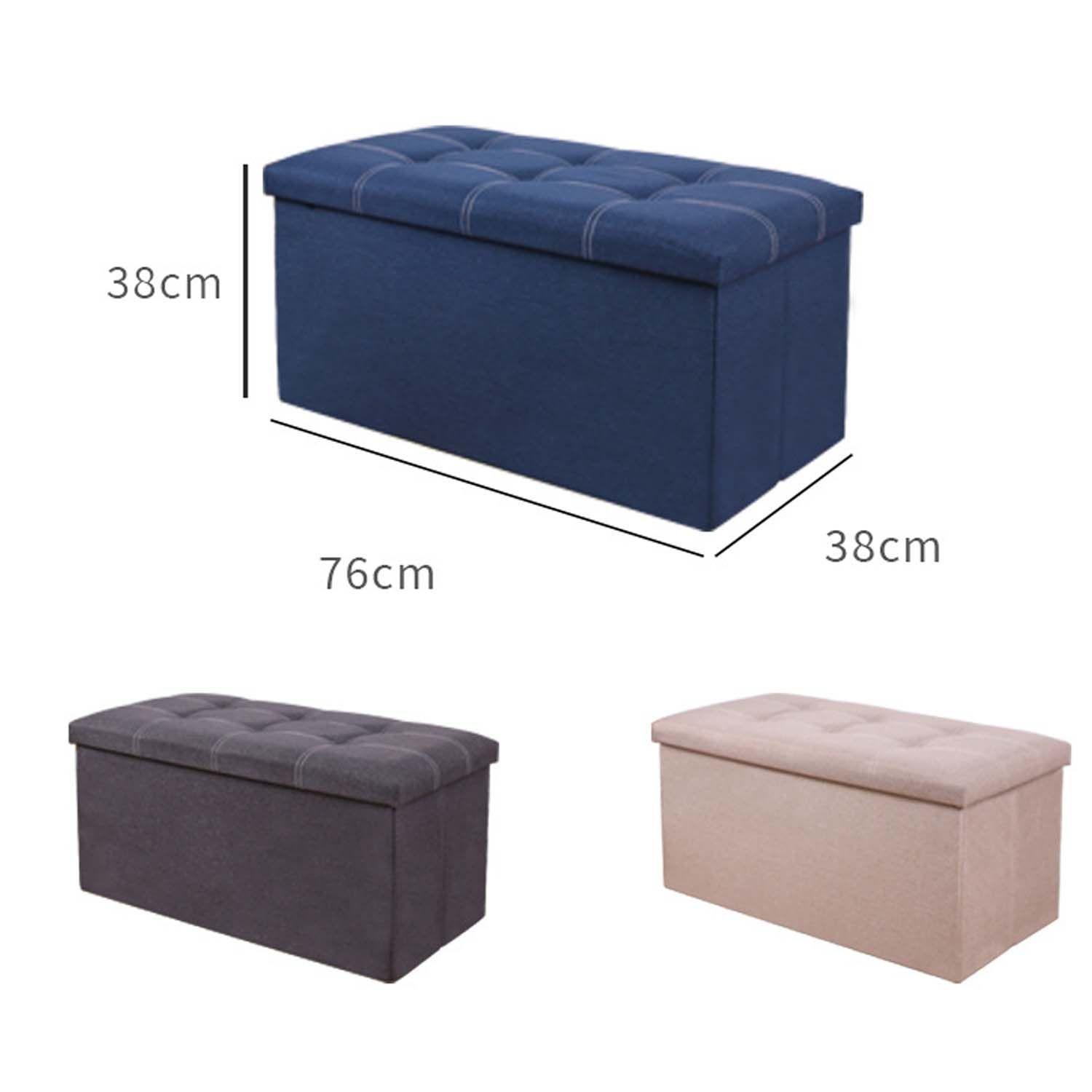 Puff Taburete Plegable Organizador Multi 76cmx38cm-5