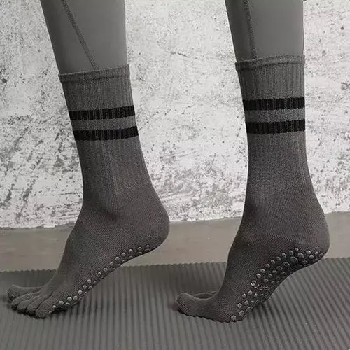 Calcetines Térmicos Con Dedos Antideslizantes Yoga Deporte-2