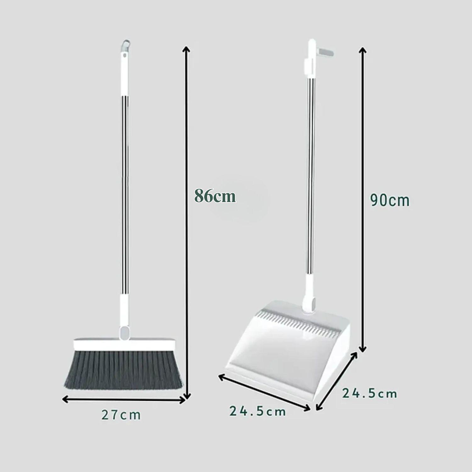Set Escoba y Pala Con Dientes Plegable Gira 180 Grados-6
